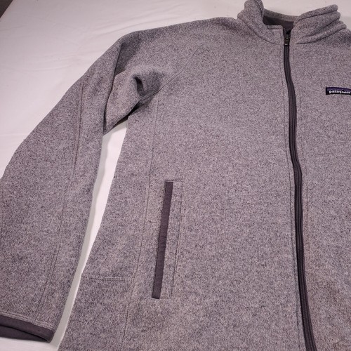 Patagonia Fleece Zip Jacket Men's L Gray Full Zip OuterwearNature Hiking Recycle - Picture 4 of 10
