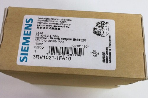 Siemens 3RV1021-1FA10 3RV10211FA10 3.5-5A Circuit Breaker -New Free Ship *UP - 第 1/2 張圖片