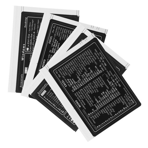 4 Sheets Tastaturkürzel-Aufkleber Fräulein Laptopaufkleber Für Männer - Photo 17/17