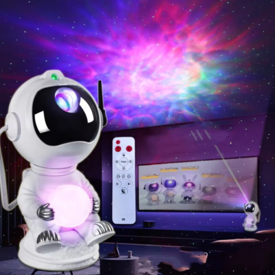 Sternenprojektor Nachtlicht Für Kinder – Galaxie-Projektor Mit Sternenhimmel Fürs Schlafzimmer, Beruhigend, LED, In Schwarz
