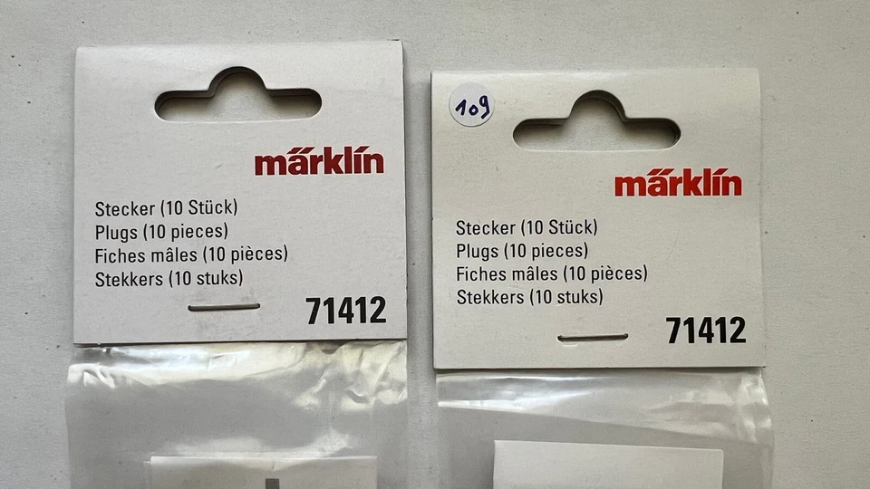 V 109 - 20 Fiches mâle jaune MARKLIN 71412 - Photo 2/4