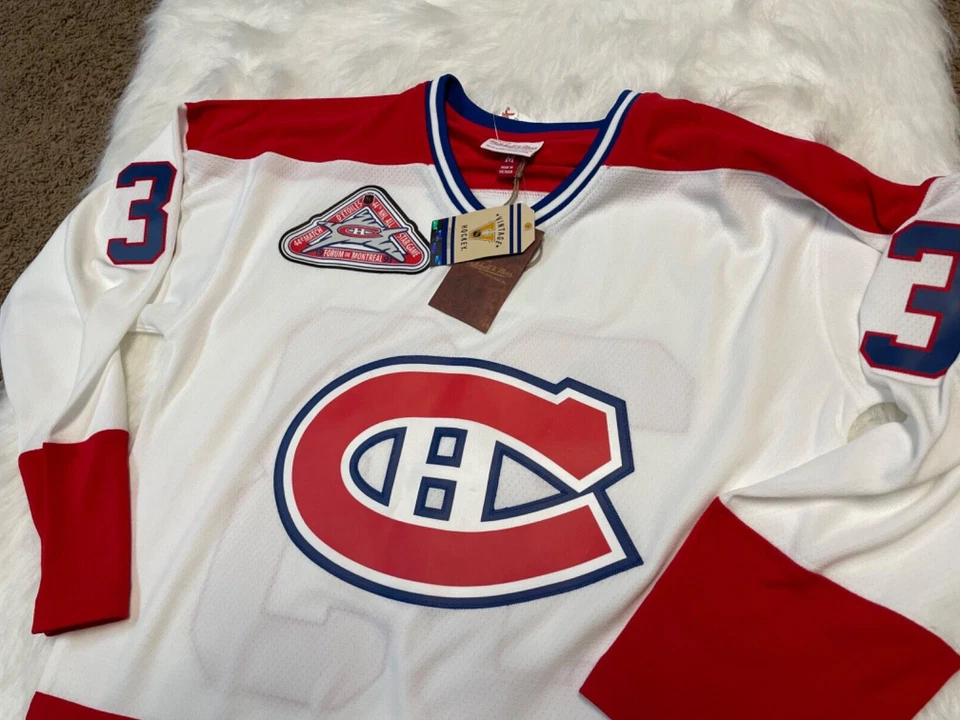 Camiseta deportiva de hockey Mitchell & Ness Montreal Canadiens Patrick Roy 1992 línea azul Foto 3 de 4