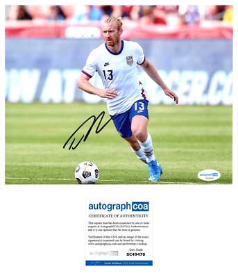 Tim Ream Signed Team USA Soccer 8x10 Photo ACOA USMNT Autograph Timothy 