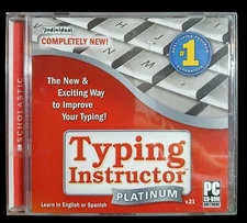 Typing Instructor Platinum CD-ROM PC  MAC Software Learn English or Spanish 2009
