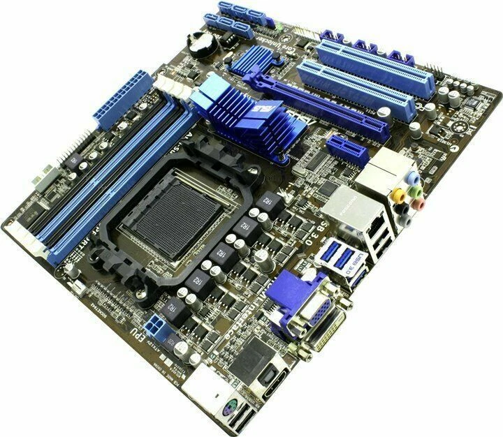ASUS M5A78L-M/USB3 Socket AM3+ AMD 760G DDR3 uATX USB3.0 HDMI SATA3 Motherboard - Image 2 of 4
