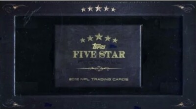 2012 Topps Five Star NFL Football 3 Box Sealed Case Wilson Luck Tannehill Hilton