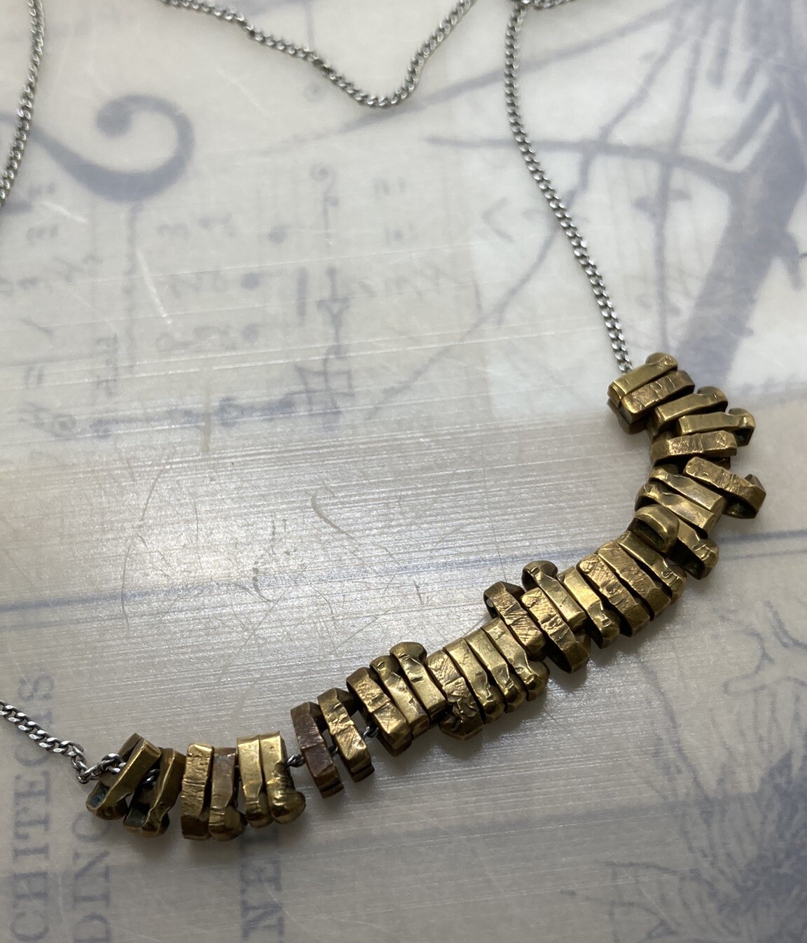 Handmade Sliding Tiny HOT TYPE BRASS SPACERS 925 … - image 9