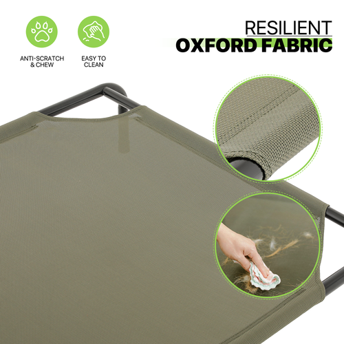 Elevated Cooling Dog Bed 49" Raised Waterproof Pet Cots Folding w/Washable Mesh - Picture 6 of 11