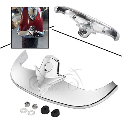 Chrome Front Fender Mudguard Tip Trim Fit for Harley Softail FLSTSC FLSTS FLSTSB