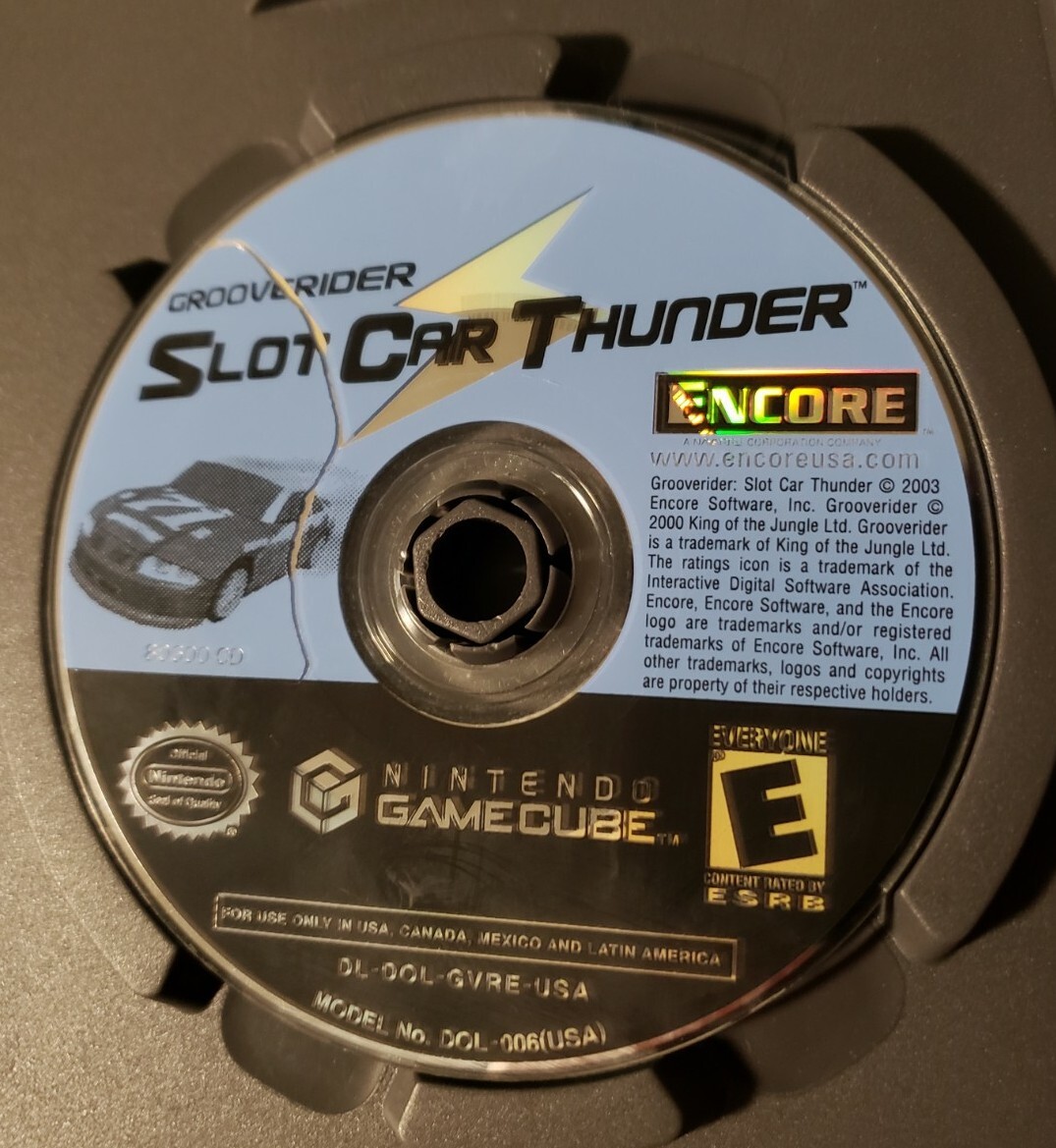 Grooverider Slot Car Thunder (Nintendo GameCube, 2003) CIB Read Not
