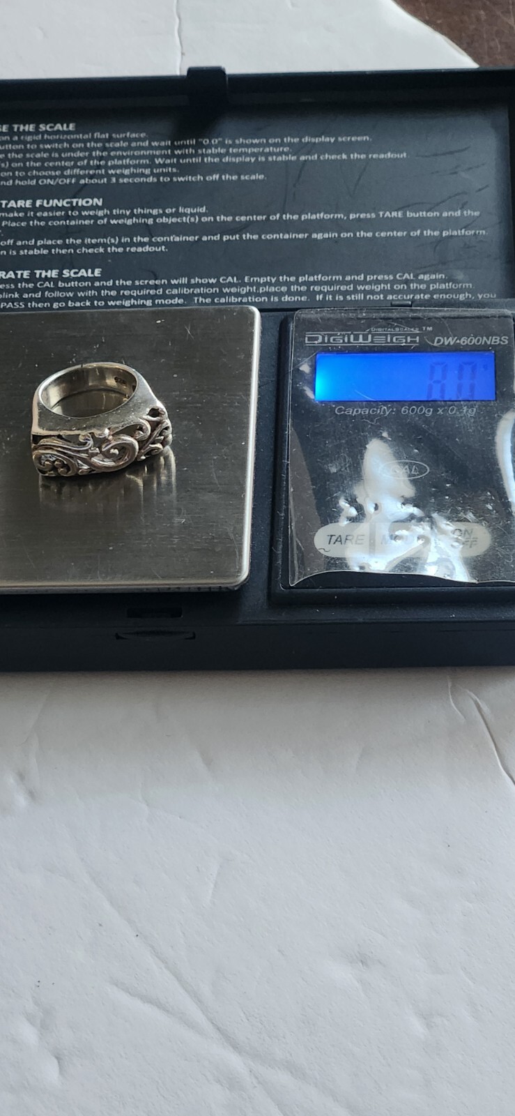 Sterling Silver Chunky Solid Ring Sz 5 Marked 925… - image 3