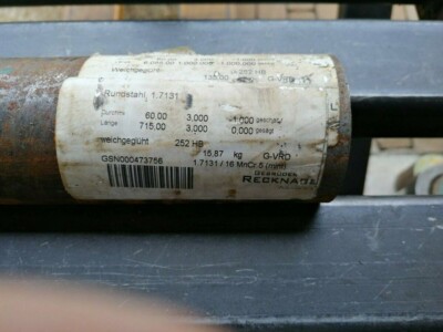 Einsatzstahl; Rundstahl Ø 80 mm; 220 mm lang 1.7131 16Mn Cr5