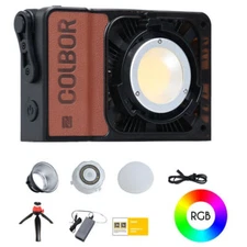 COLBOR W60R 60W RGB Pocket Led Video Light Full Color Photography 2600K-6500K