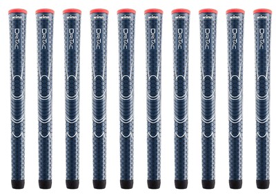 Set of 10 Winn Dri-tac Standard Size, Navy, Golf Grips 5DT-NB