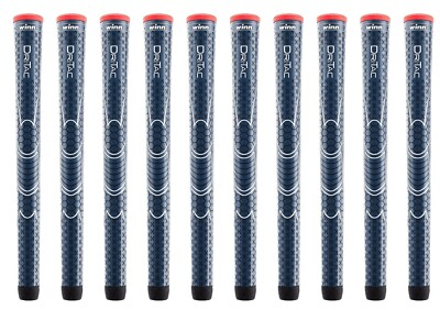 #ad #ad Set of 10 Winn Dri tac Standard Size Navy Golf Grips 5DT NB $72.63