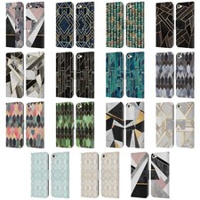 ELISABETH FREDRIKSSON GEOMETRIC PATTERN LEATHER BOOK CASE FOR APPLE iPOD TOUCH