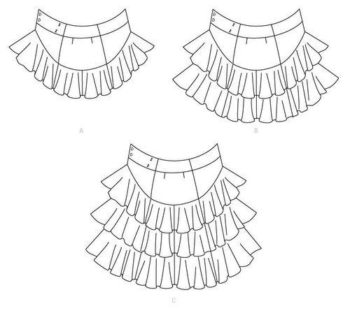 Vogue Sewing Pattern 9349 Misses 6-14 Easy Wrap Skirts with Flounce & Length Var - Picture 3 of 6