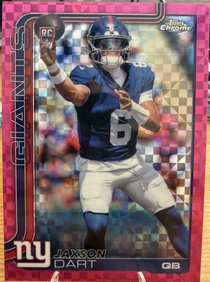 2025-26 Topps Chrome Jaxson Dart Rookie Pink X Fractor Mega Exclusive RC 