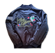 THE KILLERS Las Vegas Black Satin Embroidered Merch Jacket Men&rsquo;s Size L NWOT