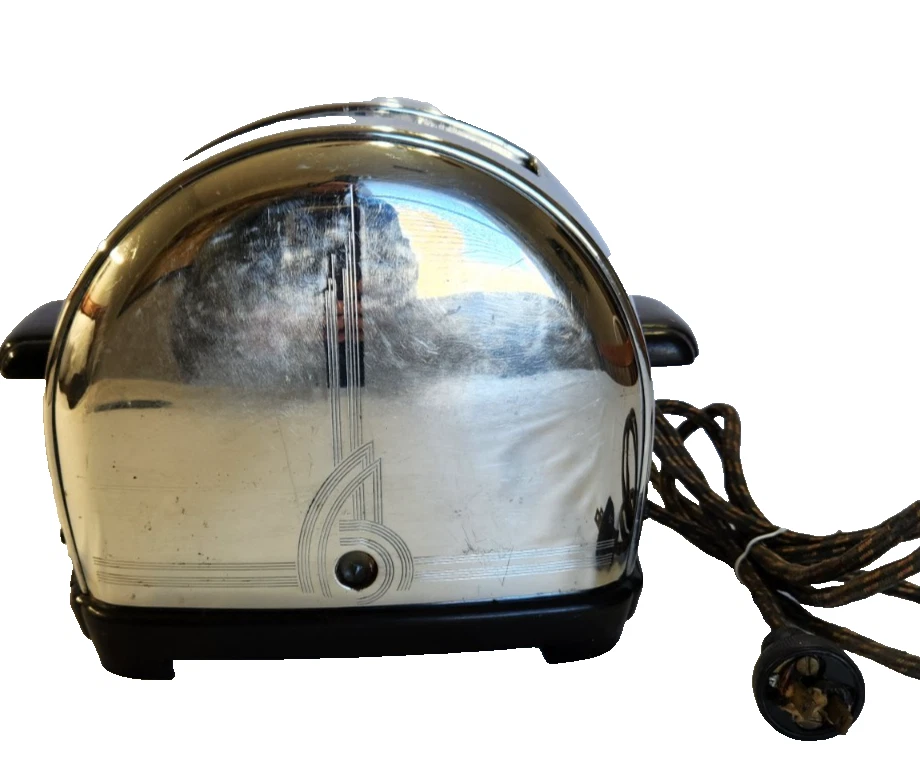 Tostadora Sunbeam vintage años 40 cromada modelo de trabajo T-9 MCM Art Deco Foto 2 de 4
