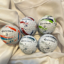 NFL TaylorMade TP5 Pix Tour Preferred Golf Balls 5-Piece White/Multicolour x5