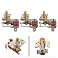3pcs Bimetallic Thermostat with Adjustable Temperature for Heating Devices