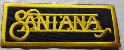 Santana acid, blues, psychedlic Rock Band Embroidered Patch approx 1.5x4.5''