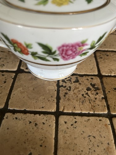 Mikado China Occupied Japan Patio Sugar Bowl With Li - Picture 3 of 7