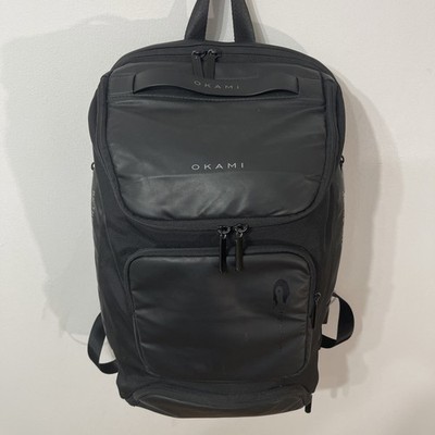 Okami Wolf Nomad Laptop Backpack in Obsidian Black Rucksack/ Backpack