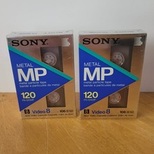 SONY Lot of 2 Metal MP Video 8 8mm Video Cassette 120 Min NEW SEALED