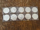 Lot of 10 - 1986 $1 American Silver Eagles - 1st Year - Uncirculated