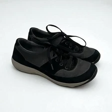 Dansko Black & Grey Lace Up Sneakers 