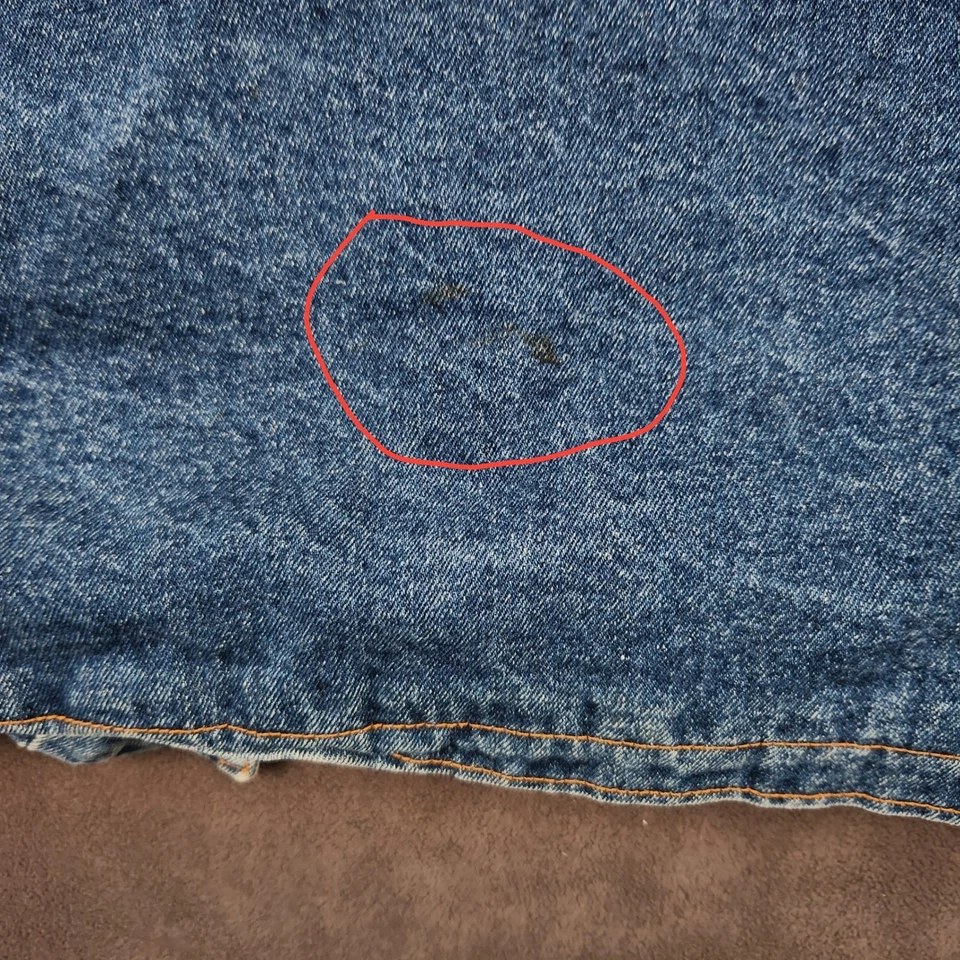 Chaqueta Bomber Denim Azteca De Colección Para Hombres 2X Manta Suroeste Forrada Años 90 Oeste Foto 4 de 4