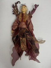 Mythical Holiday Fairy Figure Torso Burgundy costume Dress