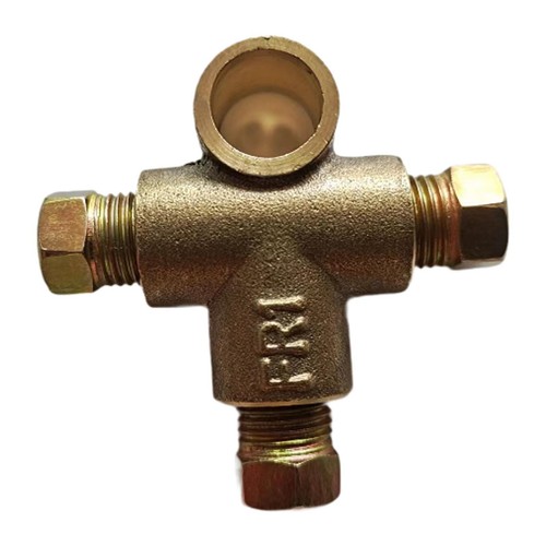 Tee Coupling Tee Connector T Shape Brake Line Tee Brass Brake System Female - Picture 4 of 7