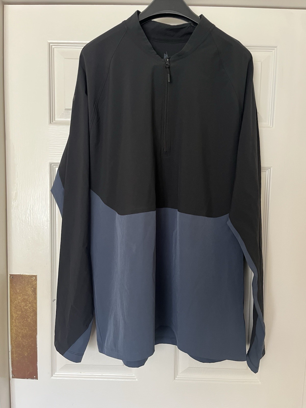 SACAI X NIKE Maglione Uomo Nike Lab Essential 1 2 Zip Top Tuono Blu Nero XL