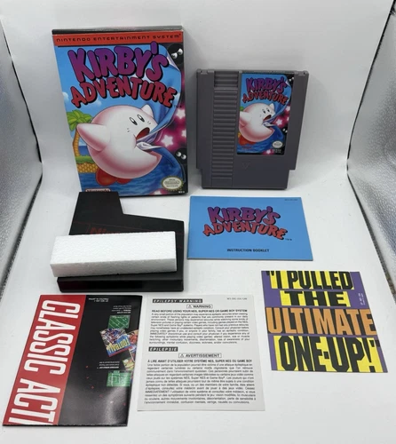 KIRBY'S ADVENTURE NINTENDO NES GAME ~ GAME / BOX / MANUAL / POSTER