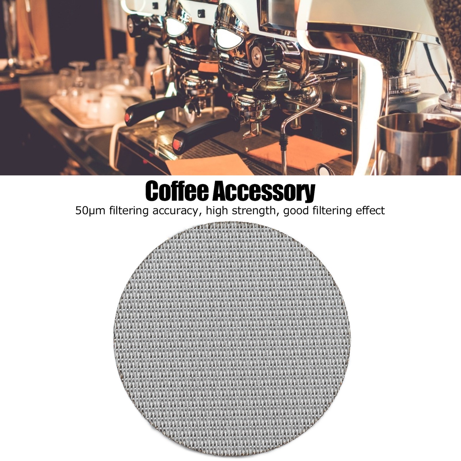 Coffee Portafilter Screen Reusable 316 Stainless Steel Puck Screen Filter