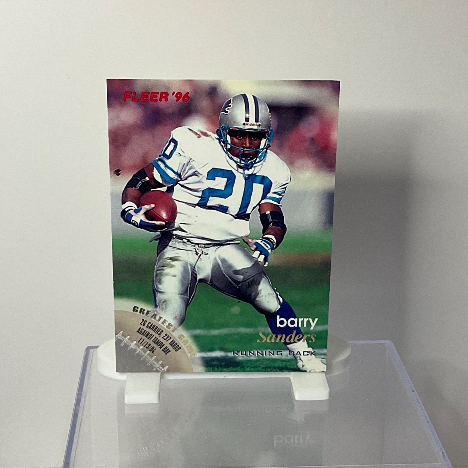1996 Fleer - Barry Sanders #47, Greatest Game