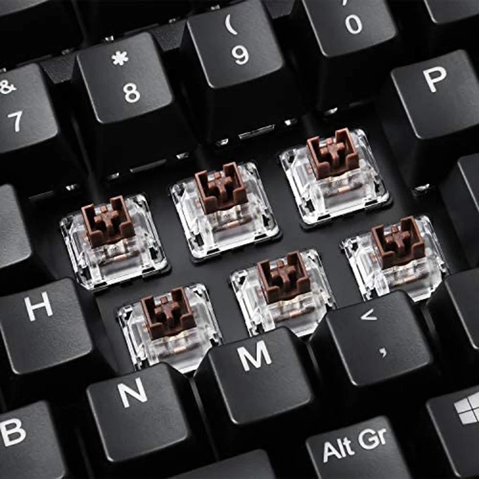 Perixx Periboard-322 Wired Mechanical Trackball Keyboard With 2 Usb Hubs English - Image 3 of 4