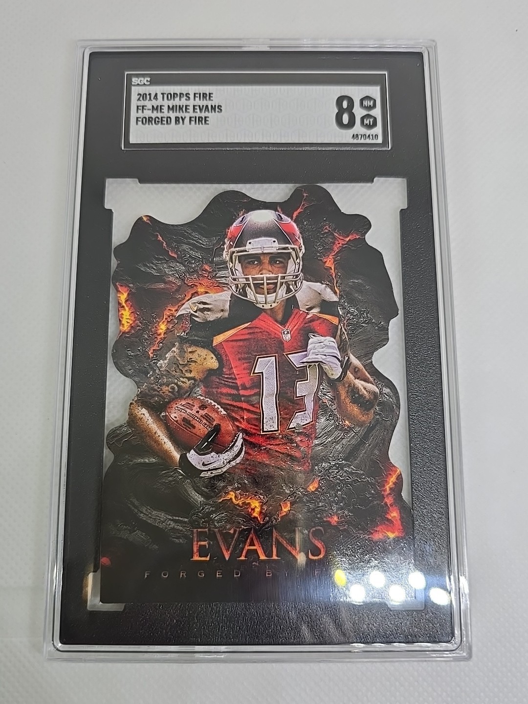 Mike Evans Topps Fire Forged By Fire Die-Cut #FFME Base