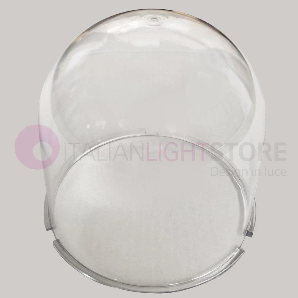 DIONE Diffusore Policarbonato Trasparente d. 15,5 Ricambio R7380DT GARDENLIGHT - Immagine 3 di 4