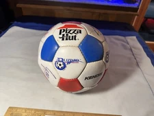 Vintag 1990's Souvenir Buffalo Blizzard NY Soccer Ball Pizza Hut Autographs NPSL