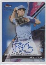 2021 Topps Finest Finest Auto Blue Refractor 28/150 Nick Solak #FA-NS Auto s5j
