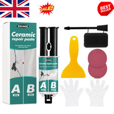 Bath White Enamel Repair Fix Scratch Crack Chip Ceramic Sink Tub Shower Tray Kit
