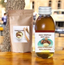 POUDRE & HUILE PETIT COLA NATUREL STIMULANT & DIGESTIF 250ml 200 G  poudre