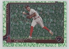 2025 Topps Series 1 Easter Tin Green Leaf Foil Zach Neto #282 2l4