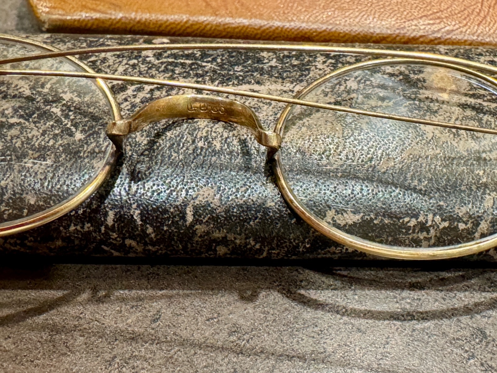 Antique / Vintage solid 14k Spectacles / Glasses … - image 6