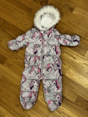 NEXT Mädchen Overall Rosa Einhörner Gr. 80 (9-12 Monate)  - Top Zustand