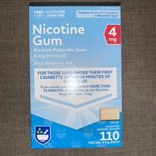 Nicotine Gum 4 mg Original flavor 110 Ct EXP 11/2026